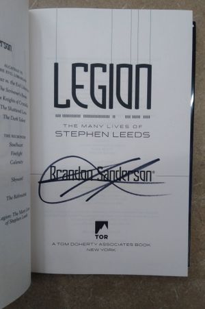 Legion: The Many Lives of Stephen Leeds - AUTOGRAPHED / SIGNED image number 1
