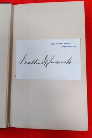 The Happy Warrior Alfred E. Smith w/Autographed Card image number 1