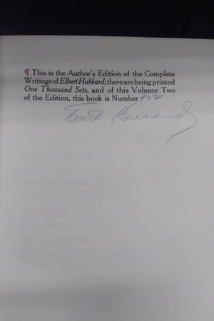The Complete Writings of Elbert Hubbard Vol. 2 image number 1