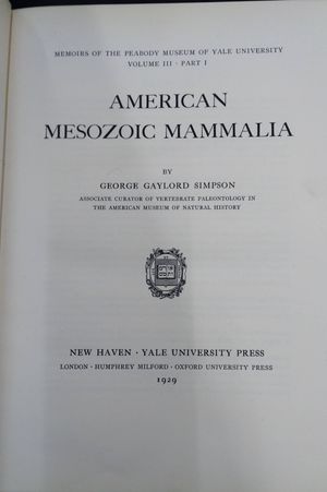 American Mesozoic Mammalia image number 0