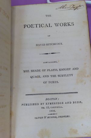The Poetical Works of David Hitchcock image number 1