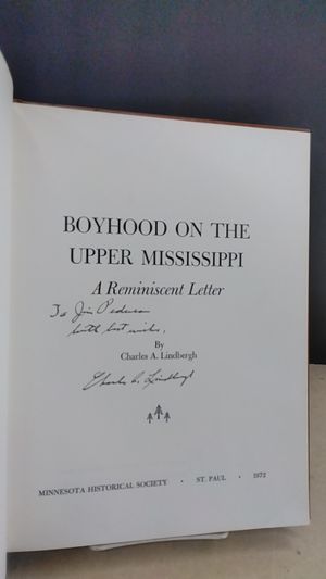 Boyhood on the upper Mississippi;: A reminiscent letter, (Publications of the Minnesota Historical Society) image number 1