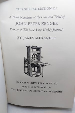The Trial of John Peter Zenger image number 1