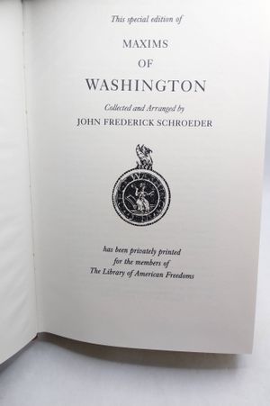 Maxims of Washington image number 1