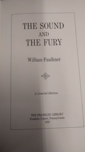 THE SOUND AND THE FURY. A Limited Edition. (The Franklin Library.) image number 2