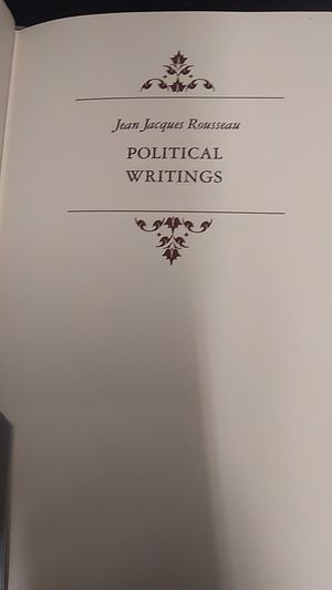 Political Writings - Jean Jacques Rousseau - The Franklin Library - Lewis Collection Frontispiece - Limited Edition image number 2