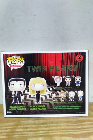 Twin Peaks Funko POP! TV Black Lodge Cooper & Laura Exclusive Vinyl Figure image number 1