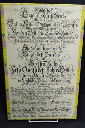 Printed Sources of Western Art Vol. 6 - Johann Ulrich Krauss's Biblisches Engel- und Kunstwerck image number 0