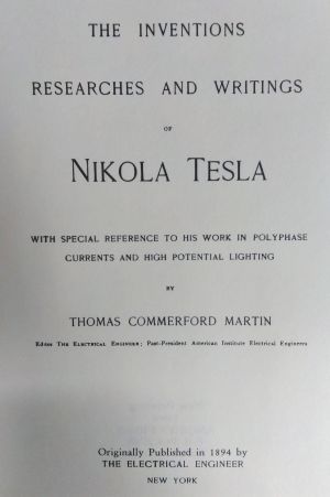 Inventions, Researches and Writings of Nikola Tesla image number 1