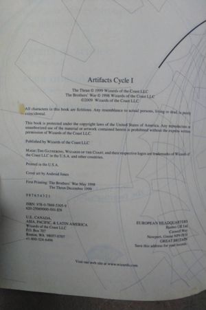 Magic the Gathering: Artifacts Cycle 1 (The Thran and The Brothers' War) image number 1