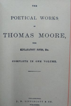 The Poetical Works of Thomas Moore image number 2