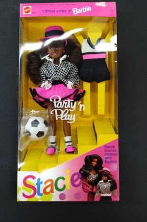 Stacie Barbie Party N Play Littlest Sister African American image number 0