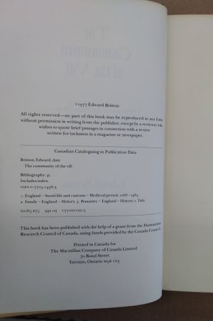 The Community of the VILL: A Study in the History of the Family and Village Life in Fourteenth-Century England image number 2