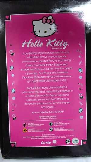 Barbie Collector 2007 Doll Pink Label - Pop Culture Collection - Hello Kitty image number 2