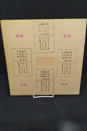 I Don't Remember Now/I Don't Want To Talk About It image number 0