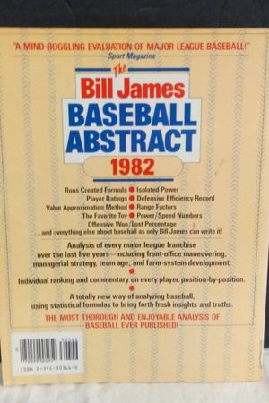 The Bill James Baseball Abstract, 1982 image number 1