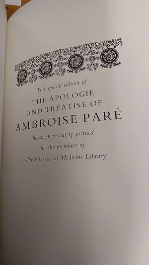 The Apologie and Treatise of Ambroise Pare image number 2