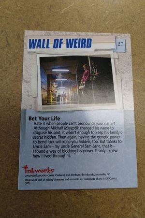 Autographed Allison Mack Smallville Trading Card image number 1