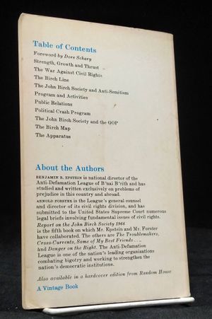 Report on the John Birch Society 1966 image number 1