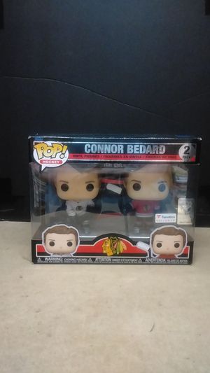 Funko Connor Bedard Chicago Blackhawks Fanatics Exclusive Two-Pack Vinyl Figure image number 0
