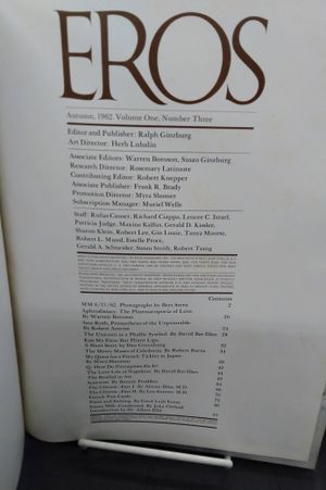 Eros: Autumn, 1962 (Vol. 1, Nr. 3) image number 2