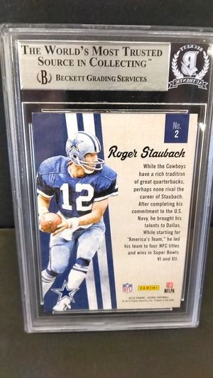 Roger Staubach On-Card Signed 2015 Score Card Authenticated image number 1