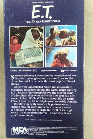 E.T. (VHS Tape) image number 1