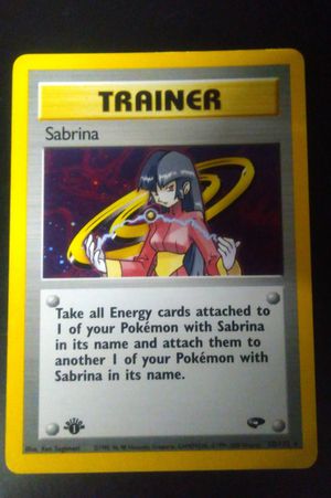 Sabrina Trainer 20/132 1st Ed. Holo Pokemon Card  image number 0