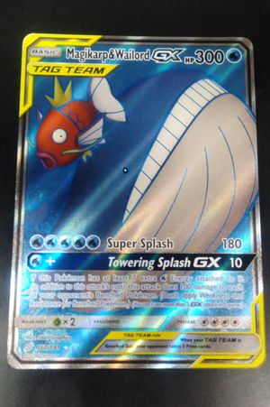 Magikarp & Wailord GX 160/181 Tag Team Full Art Pokemon Card image number 0
