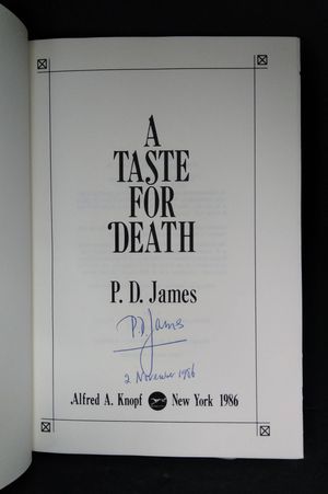 A Taste for Death image number 1