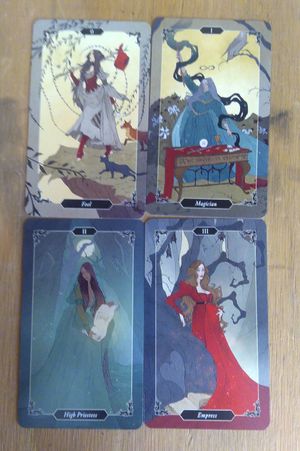Dark Wood Tarot Mini Deck image number 1