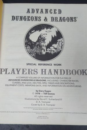 Advanced Dungeons and Dragons: Player's Handbook image number 1