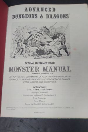 Advanced Dungeons and Dragons: Monster Manual image number 2