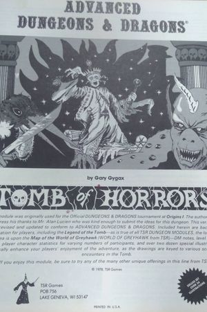 Advanced Dungeons and Dragons S1: Tomb of Horrors image number 1