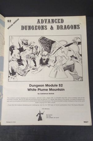 Advanced Dungeons and Dragons S2: Dungeon Module White Plume Mountain image number 1