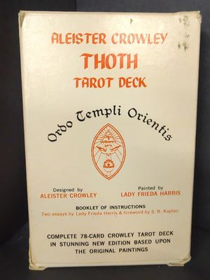 Aleister Crowley Thoth Tarot Deck Ordo Templi Orientis 1978 Lady Frieda (AC78) image number 0