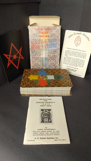 Aleister Crowley Thoth Tarot Deck Ordo Templi Orientis 1978 Lady Frieda (AC78) image number 1