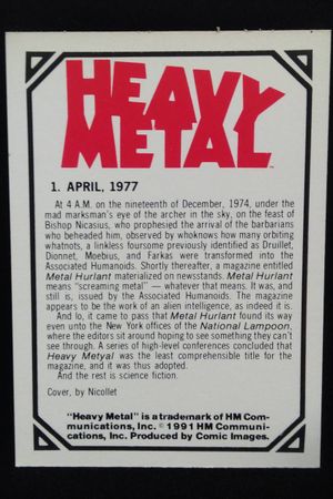 Heavy Metal Trading Cards image number 1