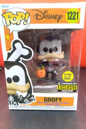 Funko Pop! Disney - Goofy (Skeleton) Glow in The Dark Figure (Entertainment Earth Exclusive) image number 0